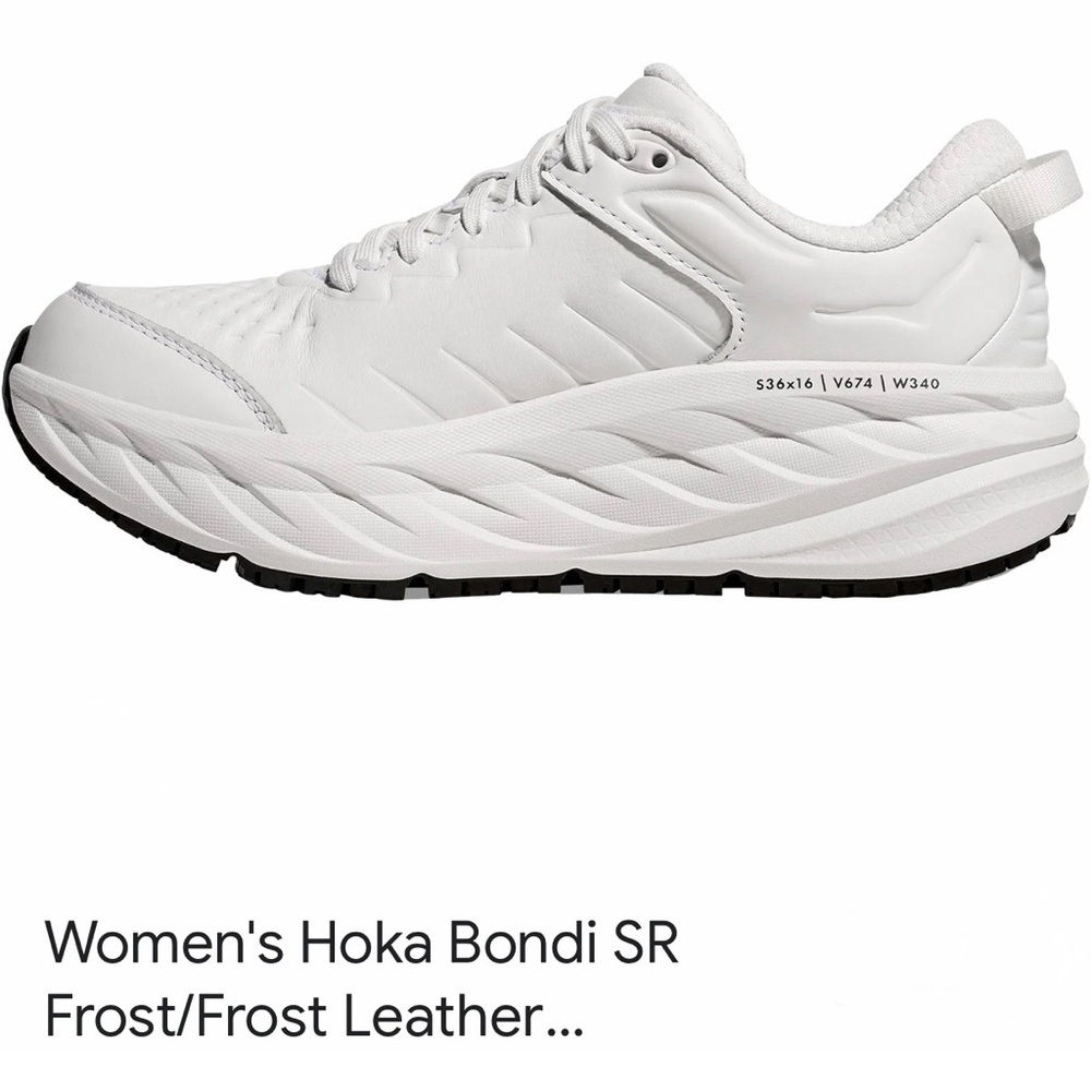 Size 6 US /4.5 UK - White Leather & Black Outsole.Gently used,just too big 4 me.